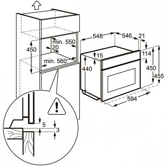 Духовой шкаф ZANUSSI zkc 54451 xa
