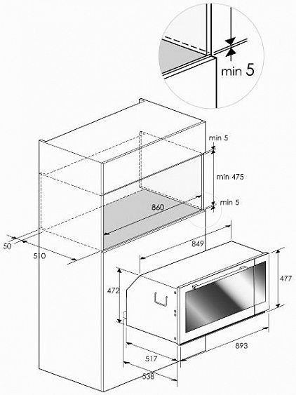 Духовой шкаф Fulgor Milano CO 9014 TC нержавеющая сталь купить с доставкой по Москве и Московской области в интернет-магазине ТехноВегас