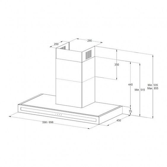 Вытяжка KORTING KHC 6877 N купить с доставкой по Москве и Московской области в интернет-магазине ТехноВегас