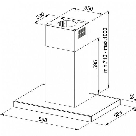 Вытяжка FRANKE FCR 925 I BK XS LED нержавеющая сталь/черное стекло купить с доставкой по Москве и Московской области в интернет-магазине ТехноВегас