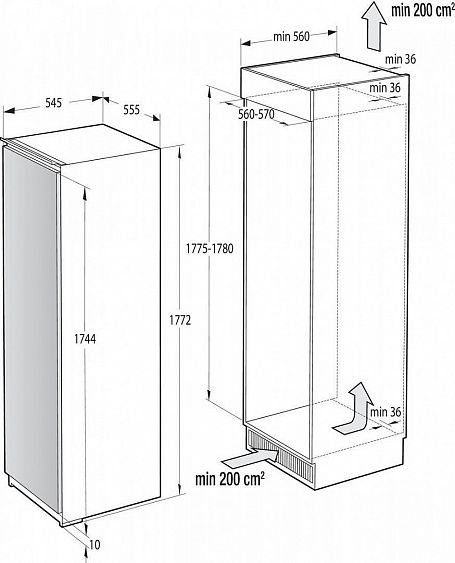 Морозильник GORENJE FNI5182A1