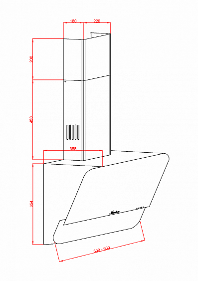 Вытяжка MONSHER TOWN 60 B купить с доставкой по Москве и Московской области в интернет-магазине ТехноВегас