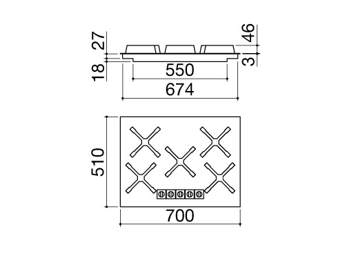 Варочная поверхность BARAZZA 1PUN75 купить с доставкой по Москве и Московской области в интернет-магазине ТехноВегас