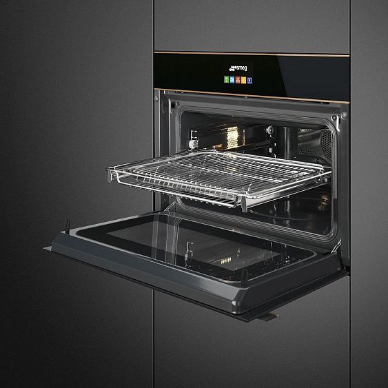 Компактный духовой шкаф Smeg SF4604MCNR купить с доставкой по Москве и Московской области в интернет-магазине ТехноВегас