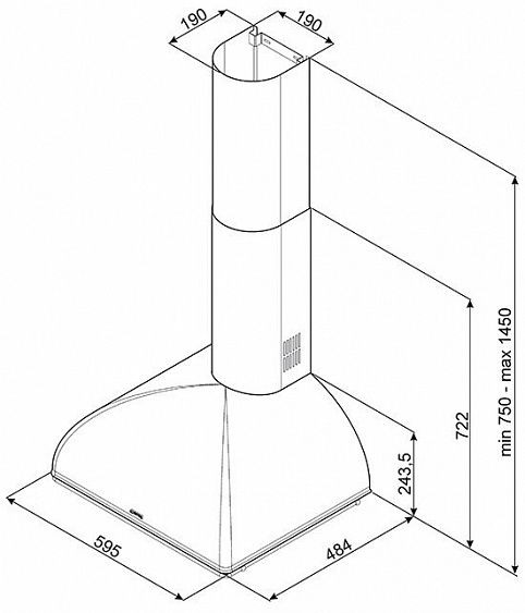 Вытяжка SMEG KS59AE