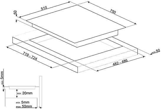 Комбинированная варочная панель Smeg PM6721WLDR купить с доставкой по Москве и Московской области в интернет-магазине ТехноВегас