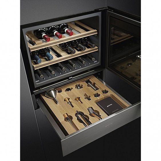 Винный шкаф SMEG CVI318RWX2 купить с доставкой по Москве и Московской области в интернет-магазине ТехноВегас