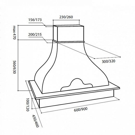 Вытяжка LEX NAPOLI 900 WHITE купить с доставкой по Москве и Московской области в интернет-магазине ТехноВегас