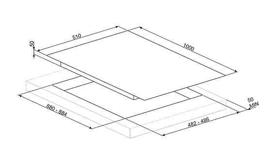 Газовая варочная панель Smeg PVL6106CN