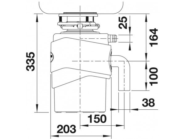 Измельчитель пищевых отходов Blanco FWD Medium 526647 купить с доставкой по Москве и Московской области в интернет-магазине ТехноВегас