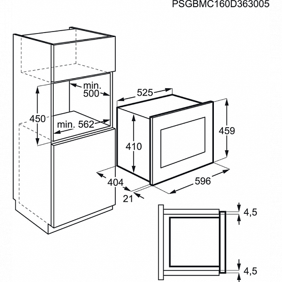 Микроволновая печь AEG MBE 2658D-M купить с доставкой по Москве и Московской области в интернет-магазине ТехноВегас