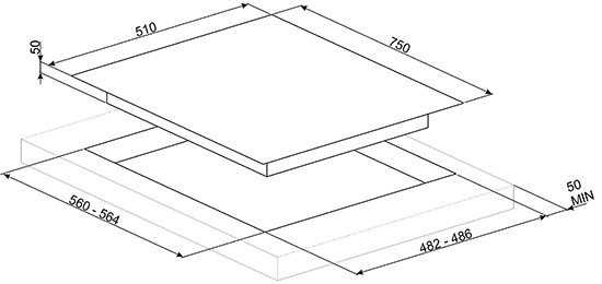 Газовая варочная панель Smeg PV675CNR купить с доставкой по Москве и Московской области в интернет-магазине ТехноВегас