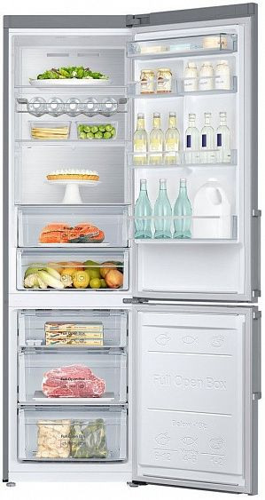 Холодильник Samsung RB37J5329SS нержавеющая сталь купить с доставкой по Москве и Московской области в интернет-магазине ТехноВегас