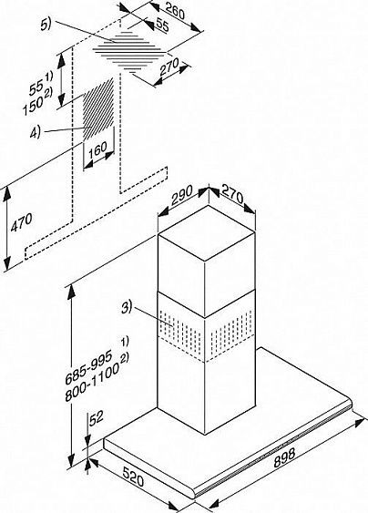 Вытяжка MIELE DA6296W сталь