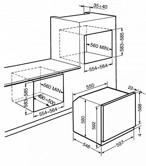 Духовой шкаф SMEG sf855po купить с доставкой по Москве и Московской области в интернет-магазине ТехноВегас