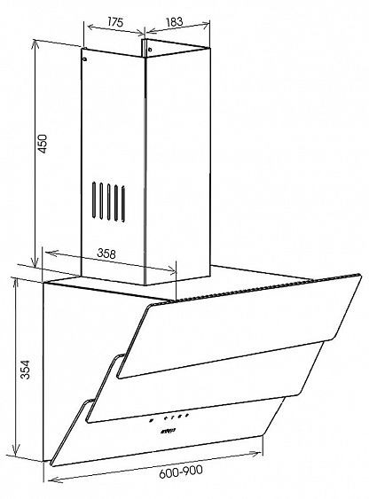 Вытяжка SCHAUB LORENZ SLD DL6724 купить с доставкой по Москве и Московской области в интернет-магазине ТехноВегас