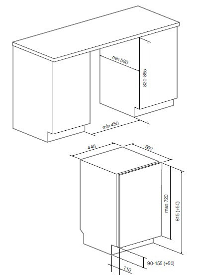 Посудомоечная машина GRAUDE VG 45.2 купить с доставкой по Москве и Московской области в интернет-магазине ТехноВегас