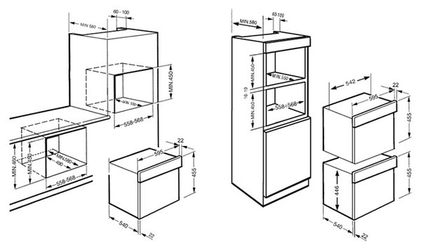 Микроволновая печь SMEG sc45m2