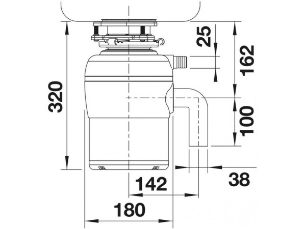 Измельчитель пищевых отходов Blanco FWD Lite купить с доставкой по Москве и Московской области в интернет-магазине ТехноВегас