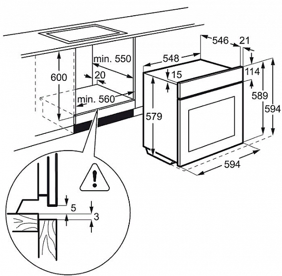 Духовой шкаф Electrolux OPEA 7553 X