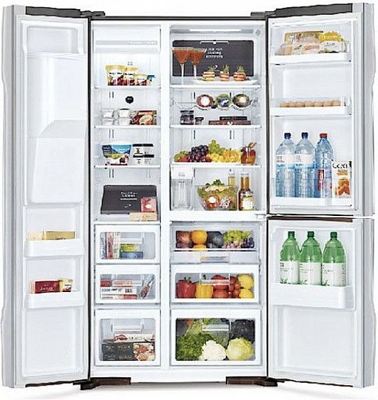 Холодильник side-by-side HITACHI r-m702 gpu2x mir купить с доставкой по Москве и Московской области в интернет-магазине ТехноВегас