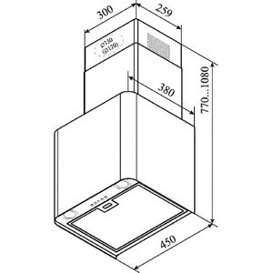 Каминная вытяжка DeLonghi Dolcedorme doro 45 купить с доставкой по Москве и Московской области в интернет-магазине ТехноВегас