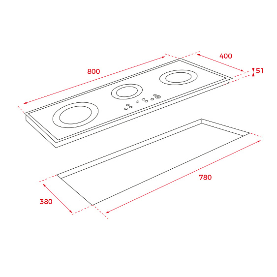 ВАРОЧНАЯ ПОВЕРХНОСТЬ TEKA TRC 83631 TCS BLACK