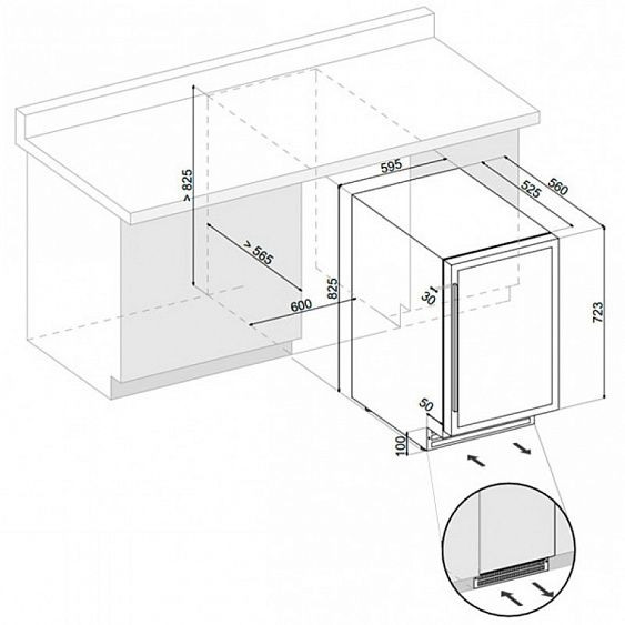 Винный шкаф DUNAVOX DAU-52.146B