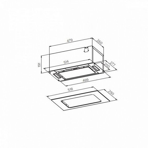 ВЫТЯЖКА HOMSAIR CROCUS 52RD ЧЕРНЫЙ купить с доставкой по Москве и Московской области в интернет-магазине ТехноВегас