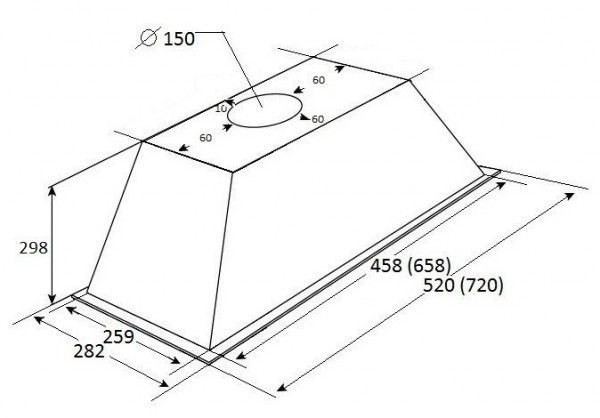 Вытяжка KUPPERSBERG INLINEA 72 B