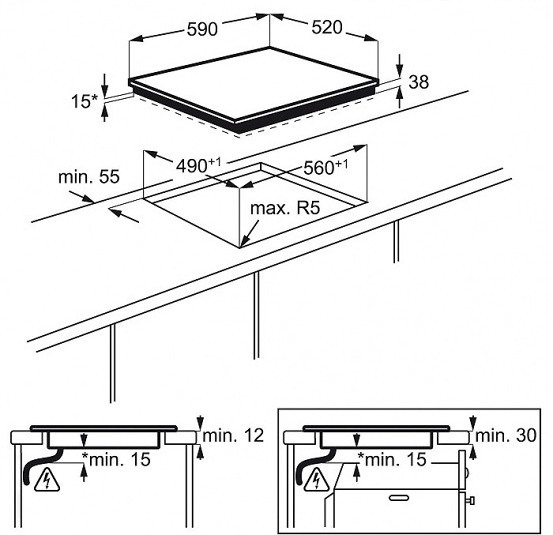 Поверхность ELECTROLUX  ehf96547sw купить с доставкой по Москве и Московской области в интернет-магазине ТехноВегас