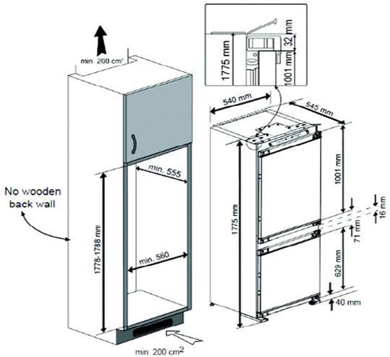 Холодильник TEKA TKI4 325 DD купить с доставкой по Москве и Московской области в интернет-магазине ТехноВегас
