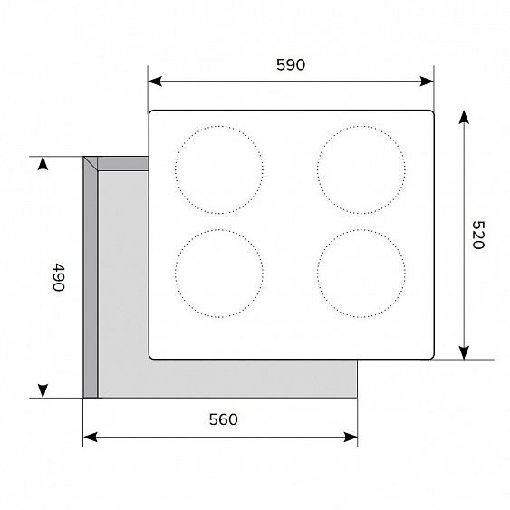 Варочная поверхность HOMSair HIY64BK купить с доставкой по Москве и Московской области в интернет-магазине ТехноВегас