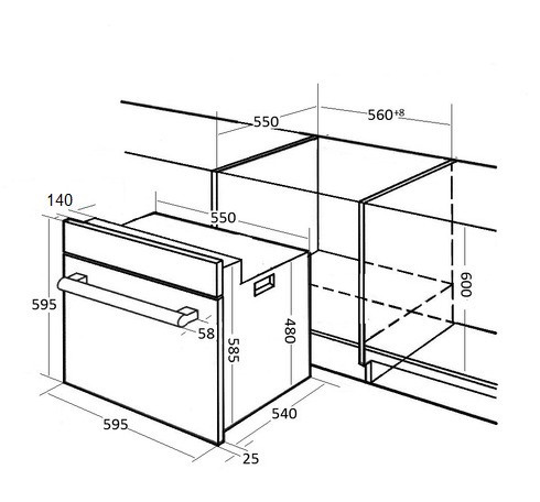 Духовой шкаф KUPPERSBERG SR 609 C Bronze купить с доставкой по Москве и Московской области в интернет-магазине ТехноВегас