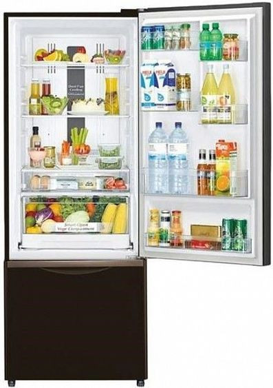 Холодильник HITACHI R-B 502 PU6 GBW коричневое стекло купить с доставкой по Москве и Московской области в интернет-магазине ТехноВегас