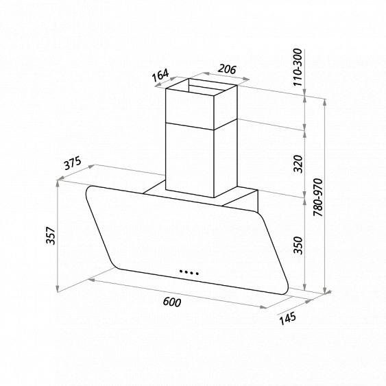 Вытяжка MAUNFELD DREAM 60 слоновая кость/стекло купить с доставкой по Москве и Московской области в интернет-магазине ТехноВегас