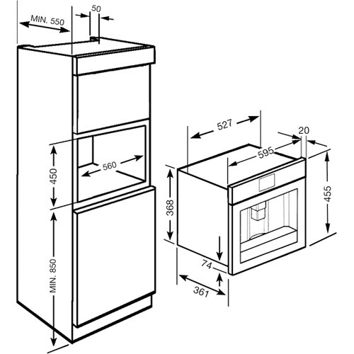 Встраиваемая кофемашина SMEG cm845p-9
