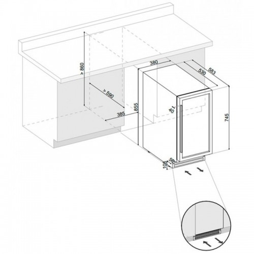 Винный шкаф DUNAVOX DAU-32.81SS купить с доставкой по Москве и Московской области в интернет-магазине ТехноВегас