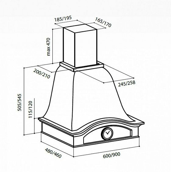 Вытяжка LEX PALERMO 600 WHITE купить с доставкой по Москве и Московской области в интернет-магазине ТехноВегас