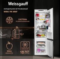 Встраиваемый холодильник Weissgauff WRKI 195 WNF