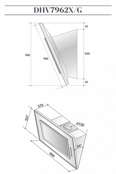 Вытяжка DE DIETRICH DHV7962G купить с доставкой по Москве и Московской области в интернет-магазине ТехноВегас