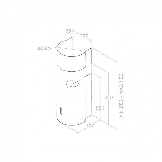 Вытяжка ELICA STONE WH/A/33
