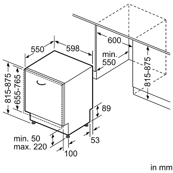 Встраиваемая посудомоечная машина Neff S199YB800E купить с доставкой по Москве и Московской области в интернет-магазине ТехноВегас