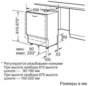 Посудомоечная машина встраиваемая полноразмерная BOSCH sgv 43e43 купить с доставкой по Москве и Московской области в интернет-магазине ТехноВегас