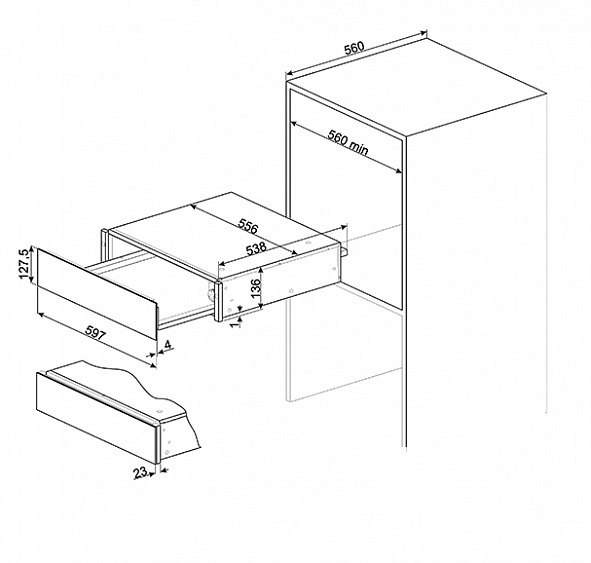 Подогреватель посуды SMEG CPR315X