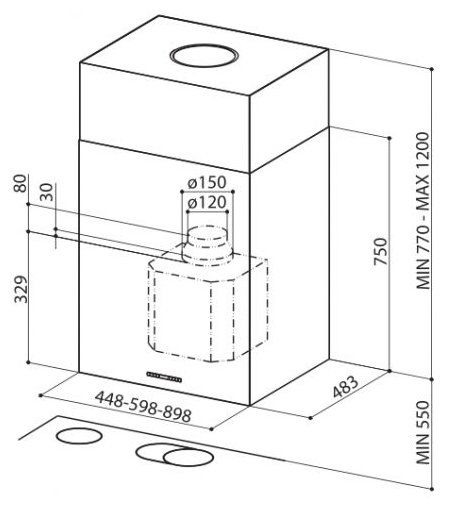 Вытяжка Faber CUBIA ISOLA EV8 X A60 ACTIVE купить с доставкой по Москве и Московской области в интернет-магазине ТехноВегас
