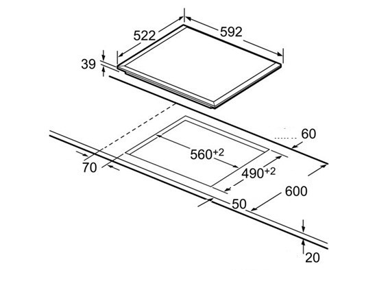 Поверхность BOSCH pkf 651f17e