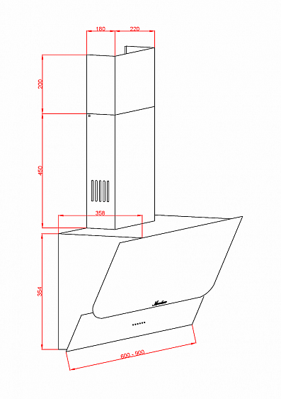 Вытяжка MONSHER TOWN S 60 B купить с доставкой по Москве и Московской области в интернет-магазине ТехноВегас