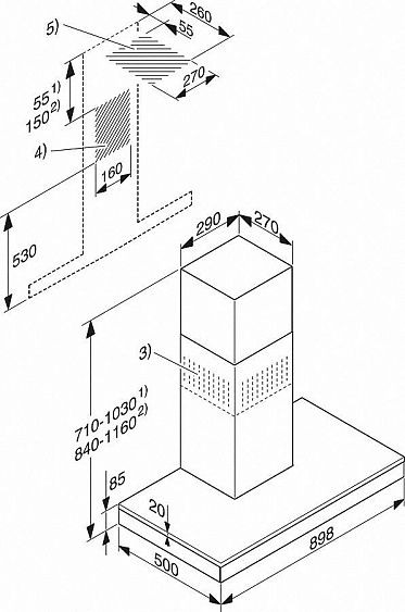 Вытяжка MIELE DA6690W HVBR коричневый гавана купить с доставкой по Москве и Московской области в интернет-магазине ТехноВегас