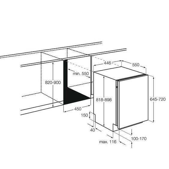 Посудомоечная машина ELECTROLUX EKA12111L купить с доставкой по Москве и Московской области в интернет-магазине ТехноВегас